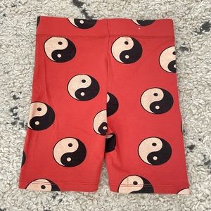 Cotton On Yin Yang Biker Shorts size 7 NWOT